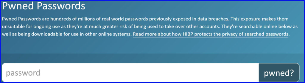 Pwned Passwords（Have I Been Pwned）