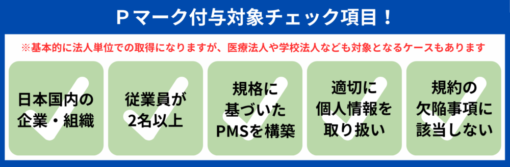 プライバシーマーク付与対象